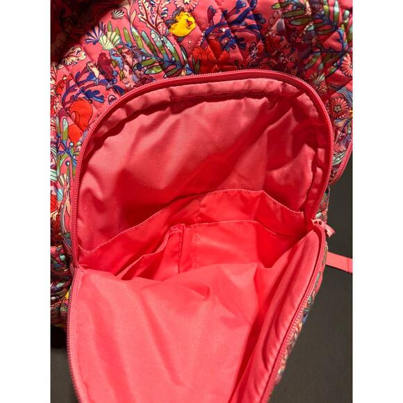 Vera Bradley Ariel’s Pink Lagoon Essential Large Backpack Little Mermaid NWT main image 7